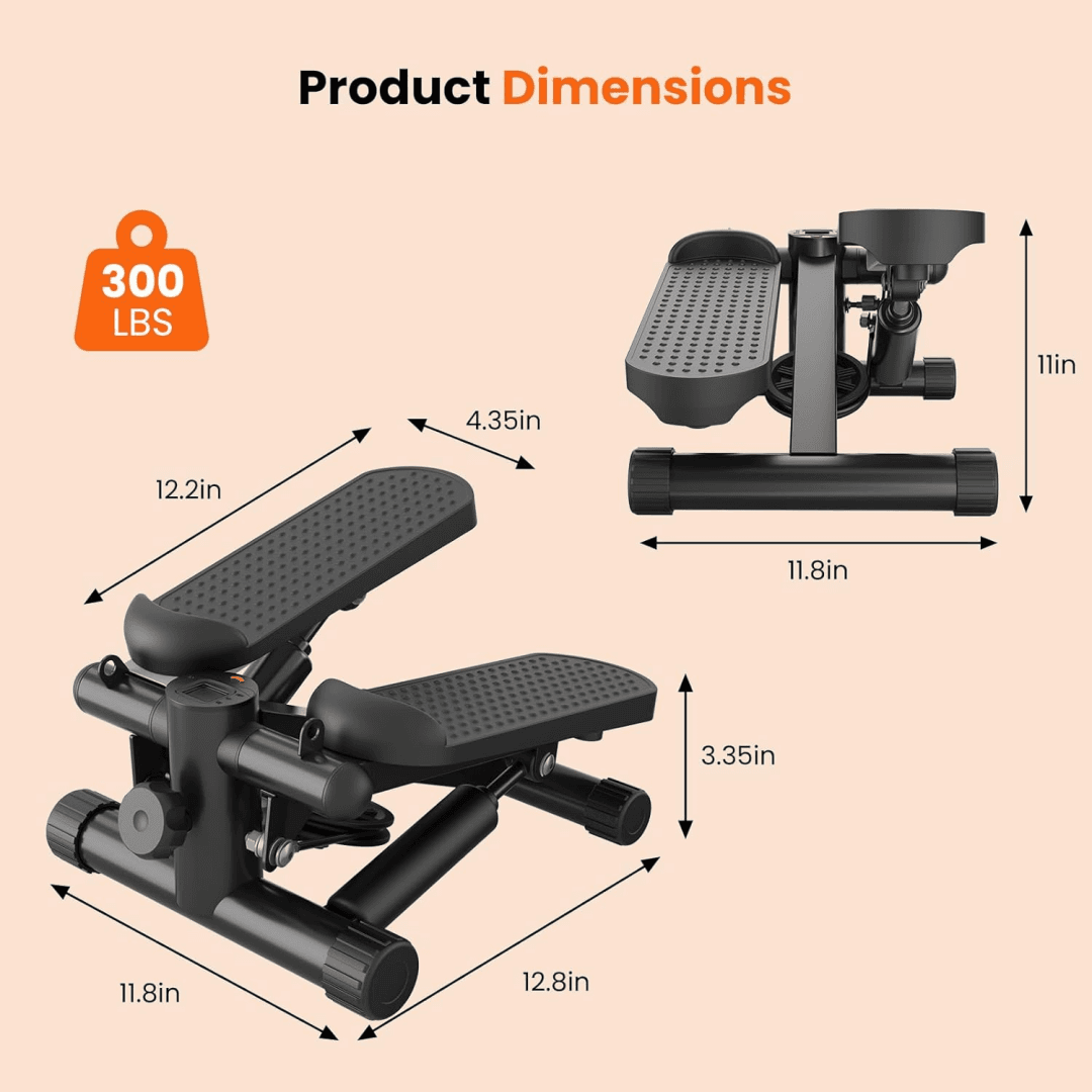 Mini Stepper With Resistance Band 2