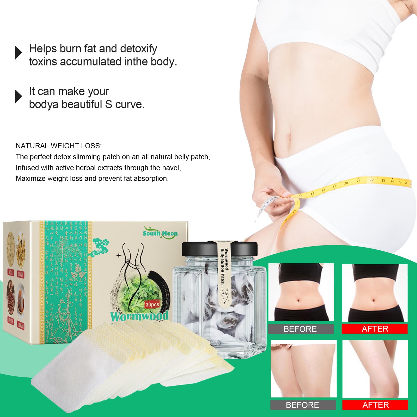 South Moon Detox Weight Loss Patch Weight Loss Herbal Abdominal Weight Loss Patch 5