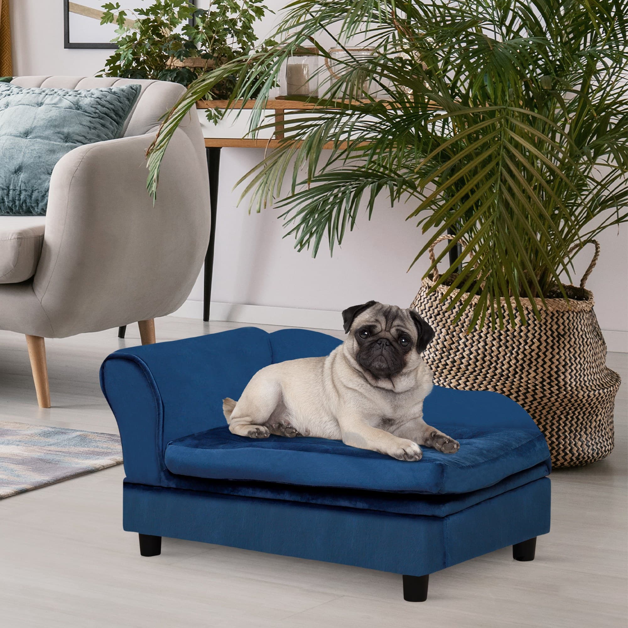 Luxury Small Dog Bed With Hidden Storage 2
