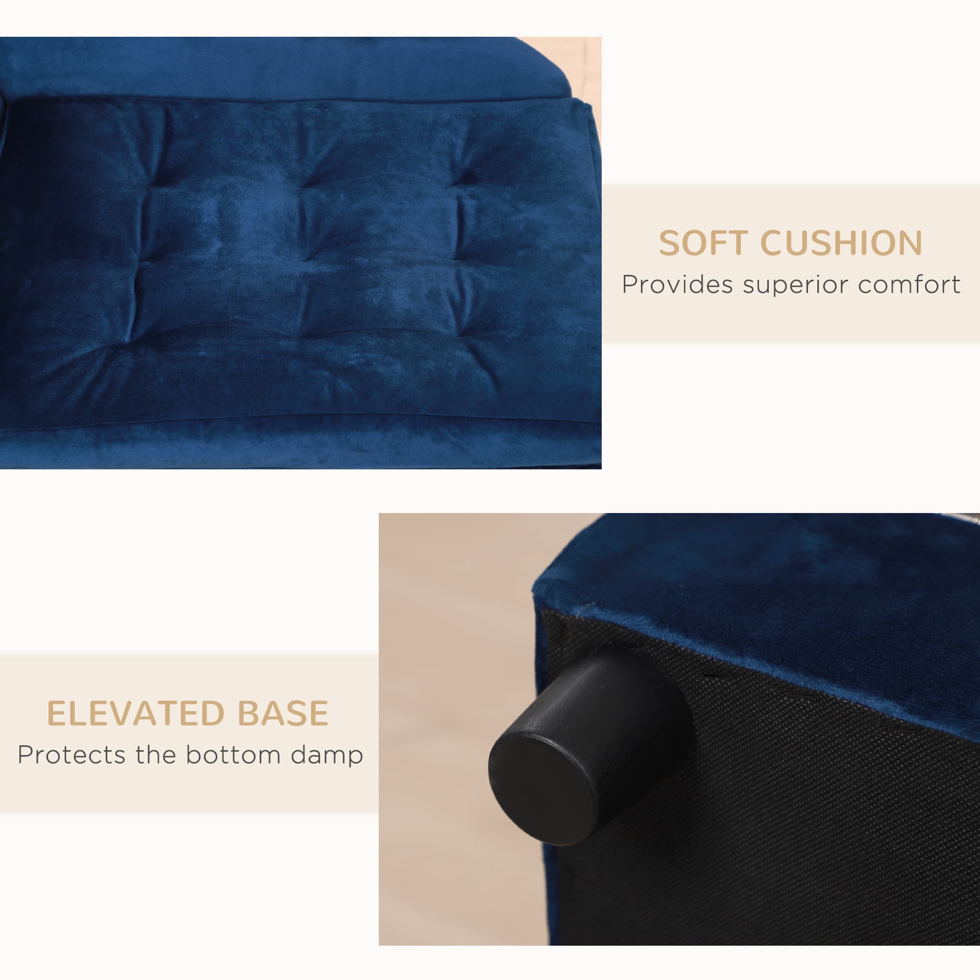 Luxury Small Dog Bed With Hidden Storage 5