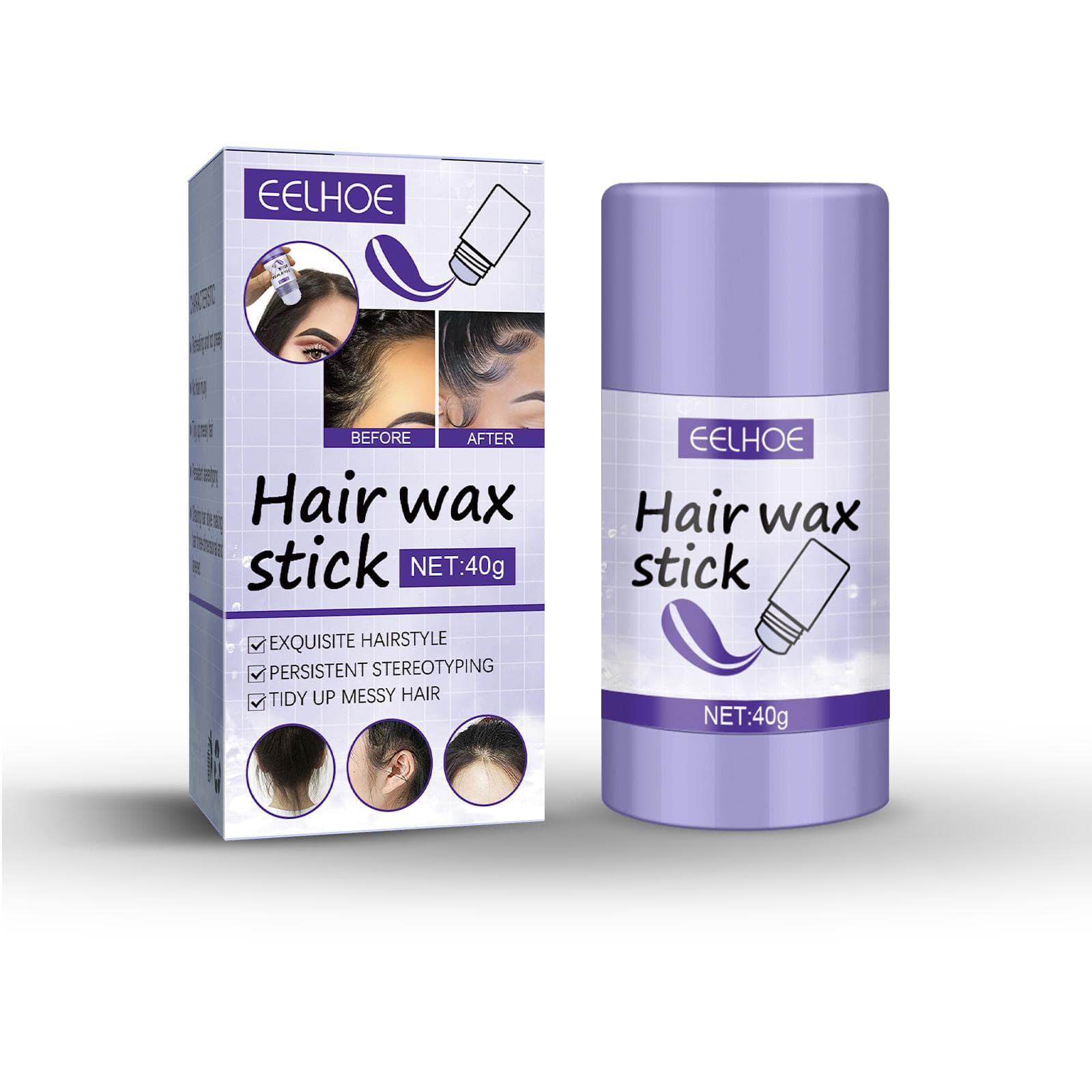 EELHOE Hair Wax Stick Broken Hair Polishing Hair Wax Stick Small Broken Hair Hair Finishing Broken Hair Styling Cream Haircare Gel Haircare 3