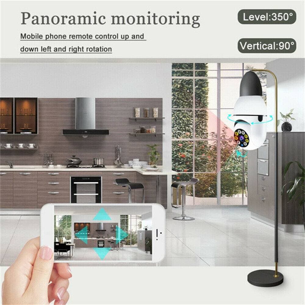 IR E27 Light Bulb Camera 1080P HD Wireless Wifi Smart Home Security Camera 4