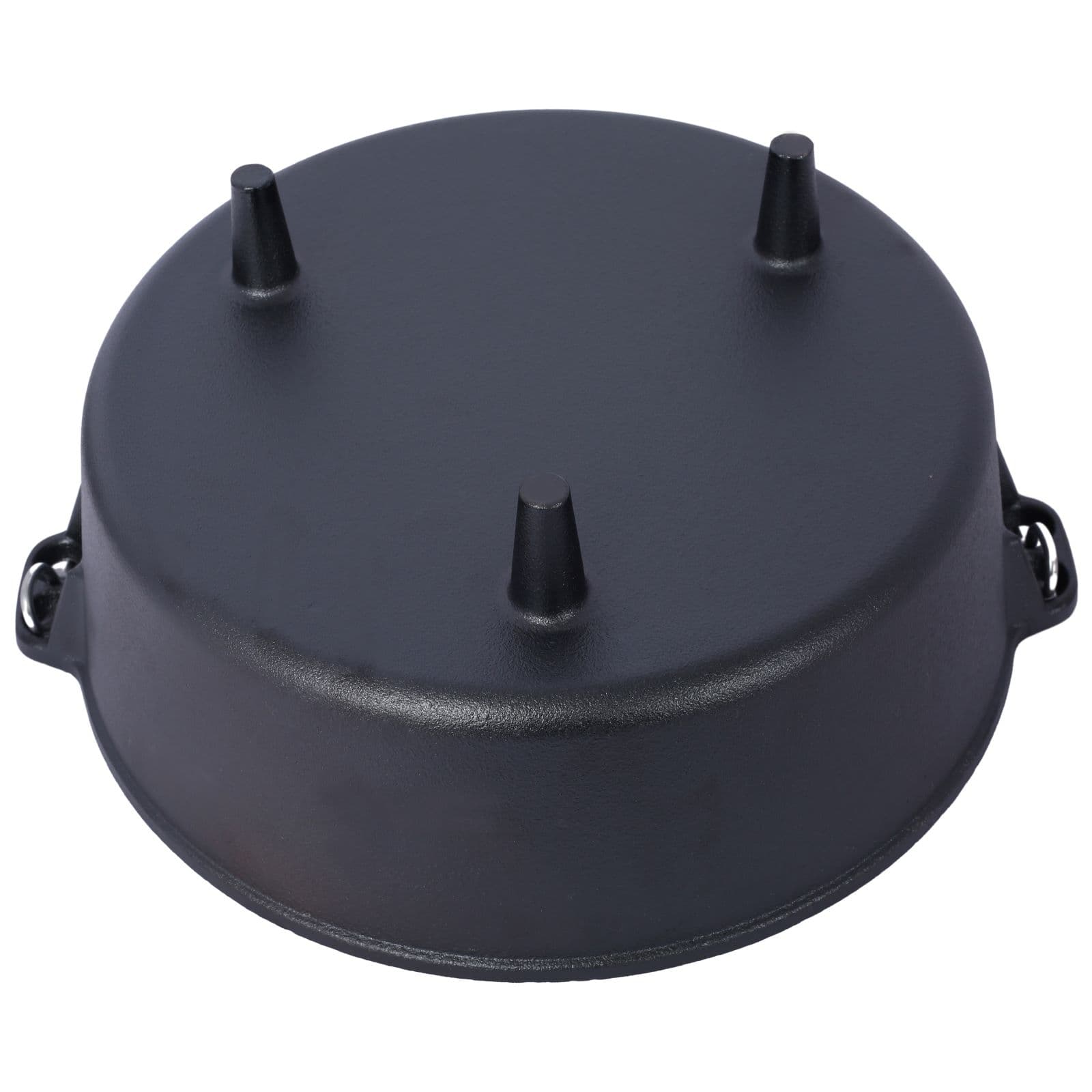 Outdoor Camping Deep Pot For Camping Fireplace Cooking Barbecue Baking Campfire With Leg Base 2