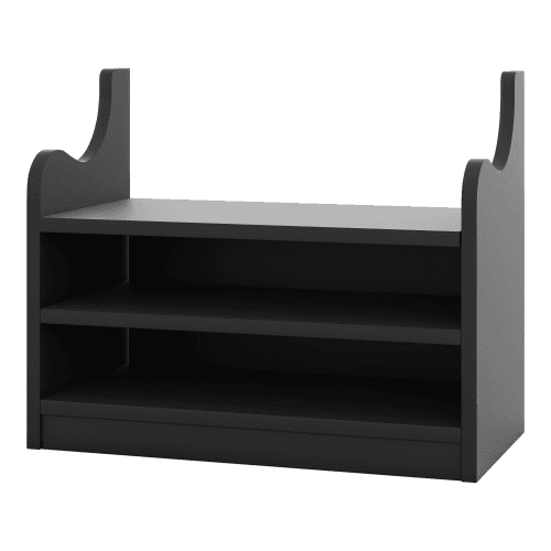 4-in-1 Detachable Hall Tree With Storage And 7 Hooks, Multiple Functions Hallway Coat Rack With Storage Drawers And Cabinet, Black Shoe Bench For Entryway Hallway 4