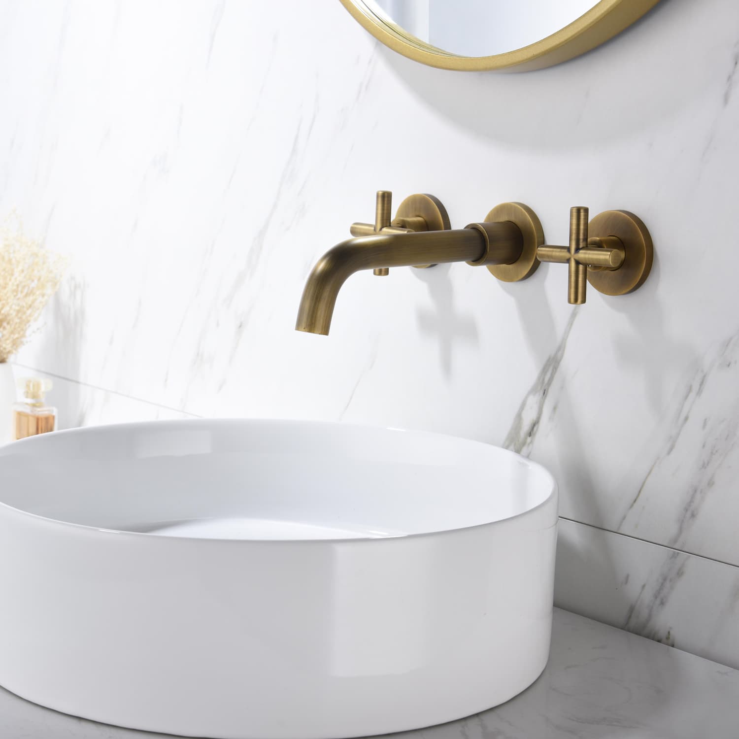 Bathroom Faucets, Wall-mounted Bathroom Sink Faucets 5
