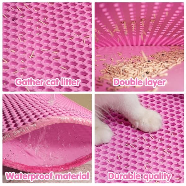 Double Layer Rice Shaped Cat Litter Pad 2