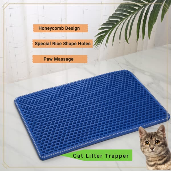 Double-layer Rice Cat Litter Mat 2
