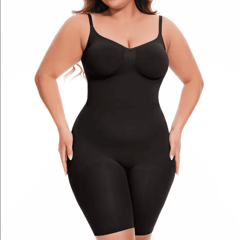 Dropship SEAMLESS Postpartum Abdomen Shapewear Sculpting Short Mid Thigh Slimming Body Shaper For Women Tummy Control Slimmer 5