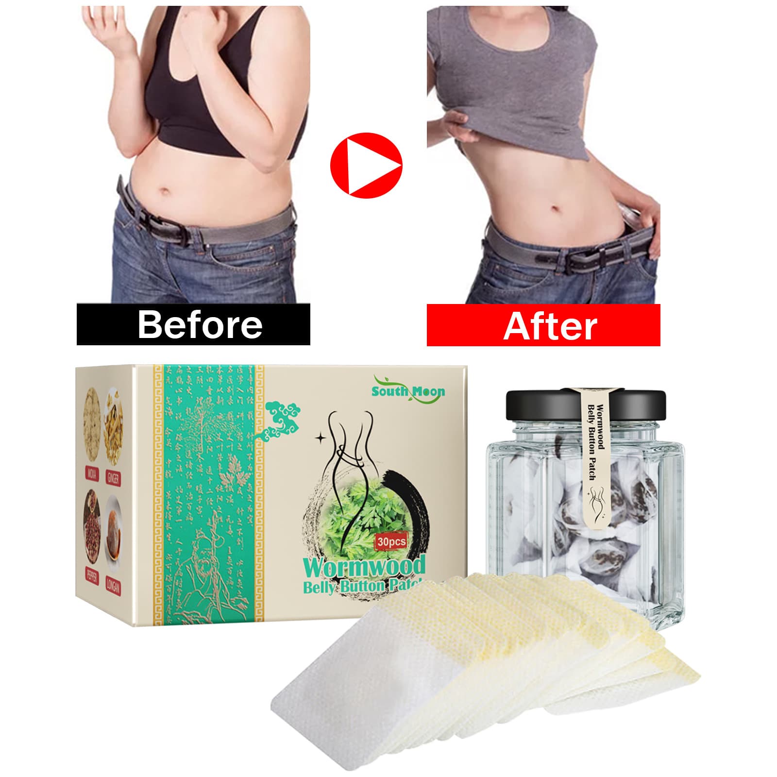 South Moon Detox Weight Loss Patch Weight Loss Herbal Abdominal Weight Loss Patch 4