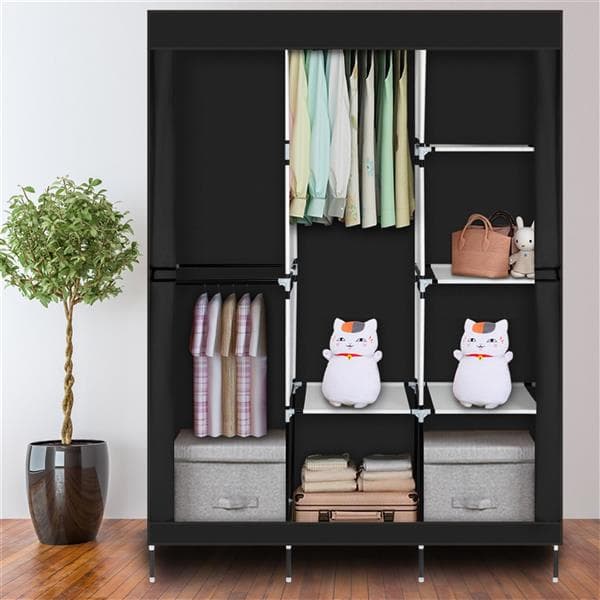 4-layer 8-grid Non-woven Fabric Wardrobe 4